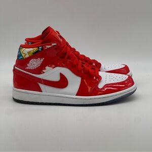 Jordan 1 Mid Barcelona Sweater Sneakers. Size 8.5